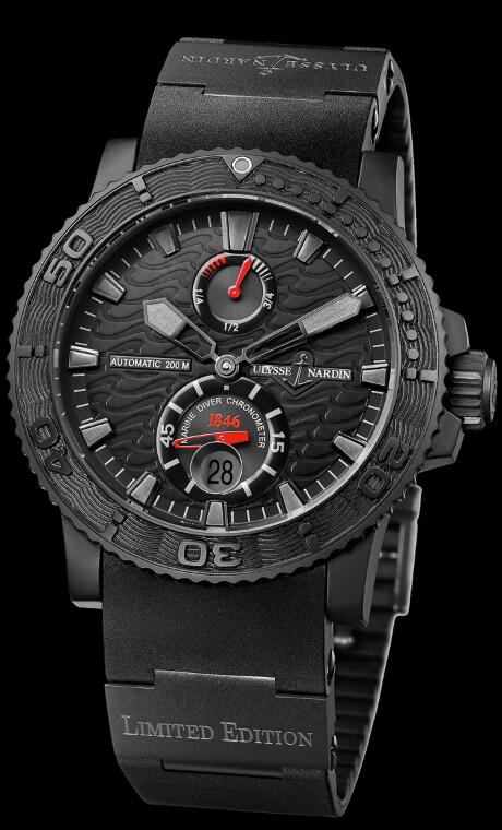 Replica Ulysse Nardin Diver Black Ocean Watch 263-38LE-3